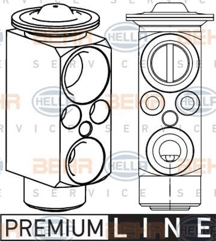 HELLA Expansionsventil, Klimaanlage BEHR HELLA SERVICE *** PREMIUM LINE ***