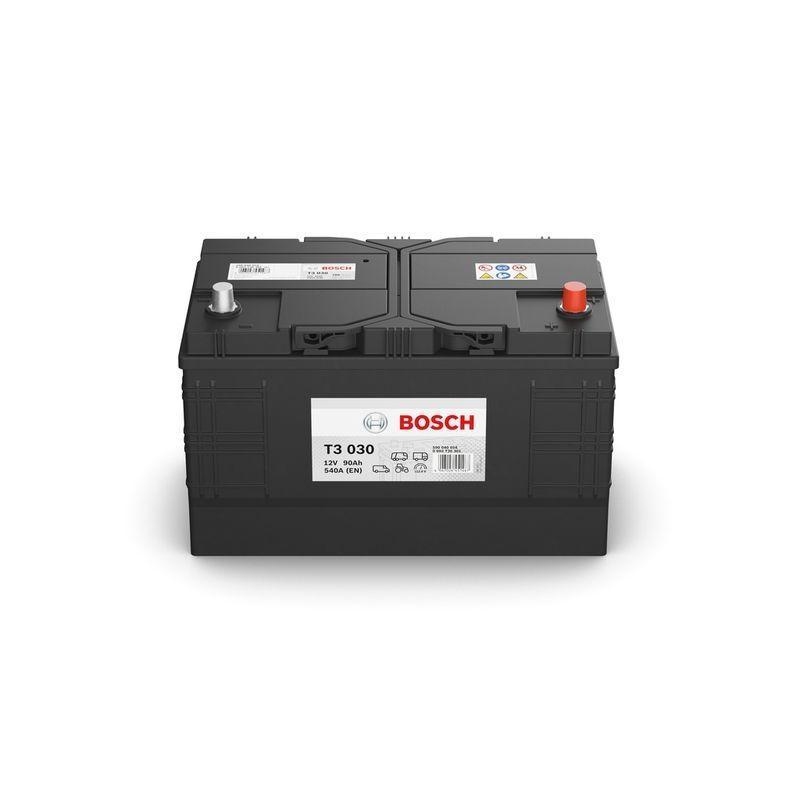 BOSCH Starterbatterie T3 12V 90Ah 540A 0 092 T30 301