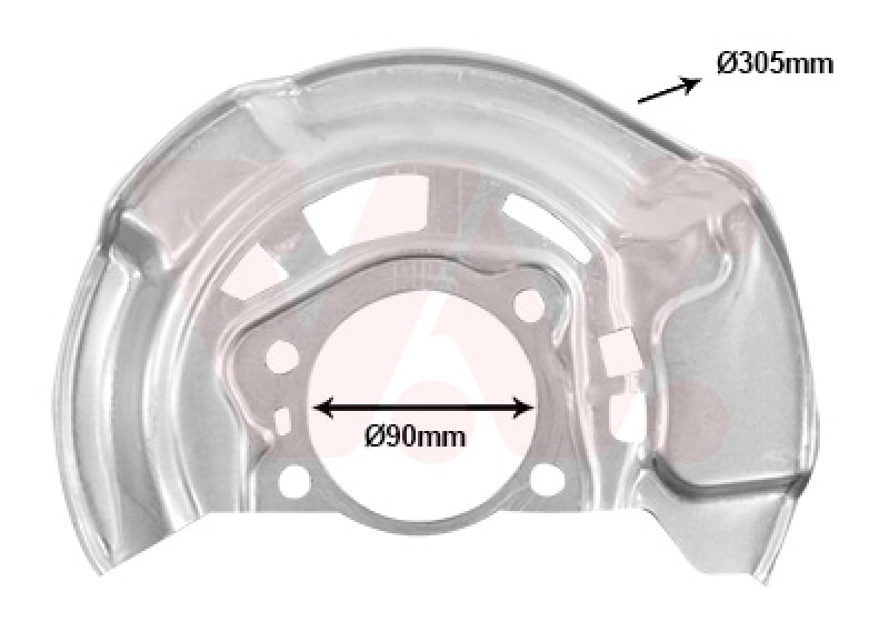 VAN WEZEL Spritzblech, Bremsscheibe 5420371