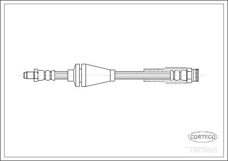 CORTECO Bremsschlauch 19031605