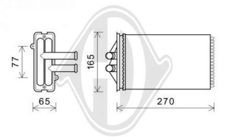 DIEDERICHS Heat Exchanger, interior heating DIEDERICHS Climate