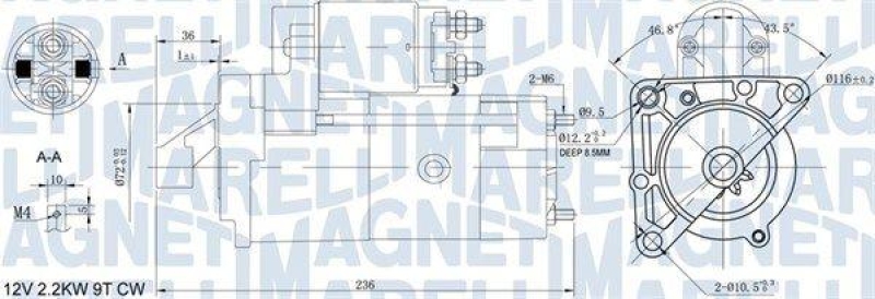 MAGNETI MARELLI Starter 63721160010