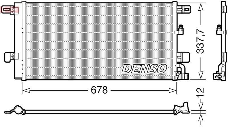 DENSO Kondensator, Klimaanlage DCN06017