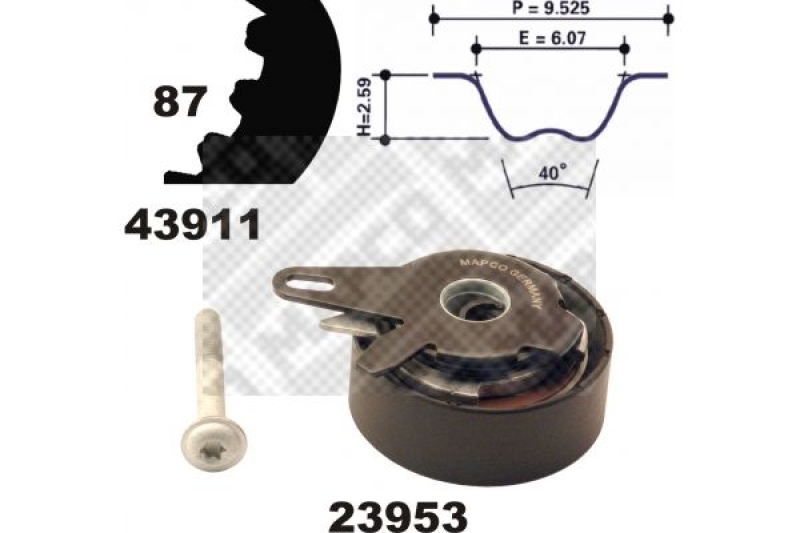 MAPCO Timing Belt Kit