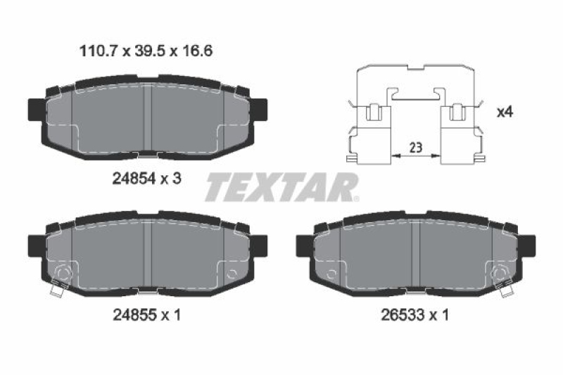 Textar Bremsscheiben + Textar Bremsbeläge