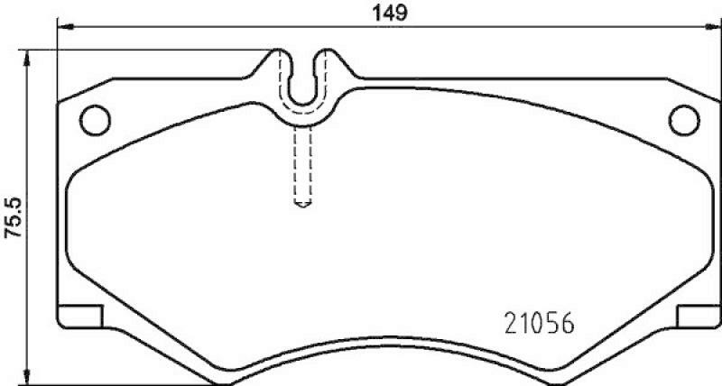 HELLA Brake Pad Set, disc brake