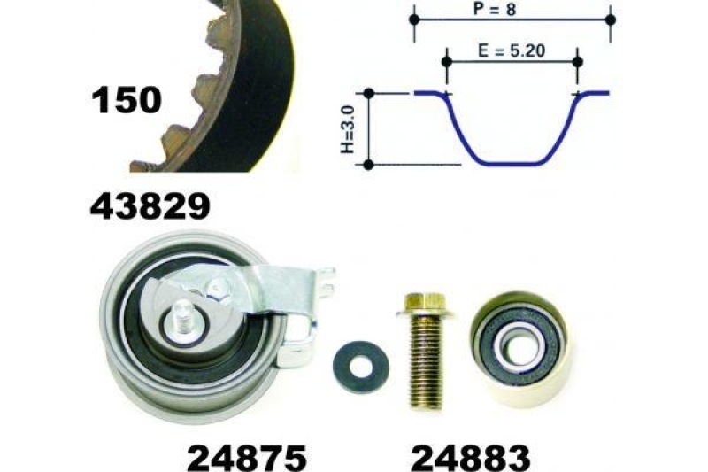 MAPCO Timing Belt Kit