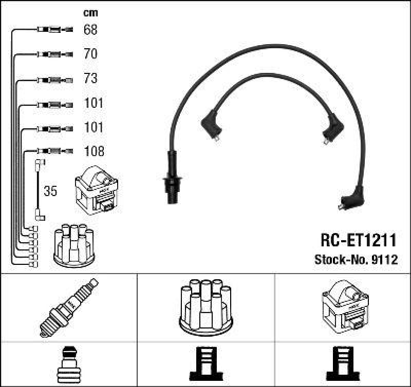 NGK Ignition Cable Kit