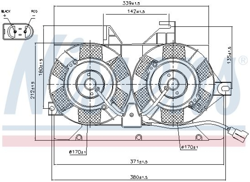 NISSENS Fan, engine cooling