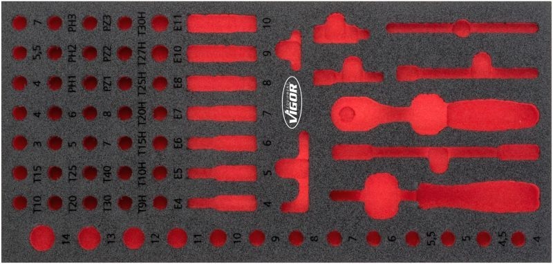 VIGOR Schaumstoffeinlage, Sortimentskasten
