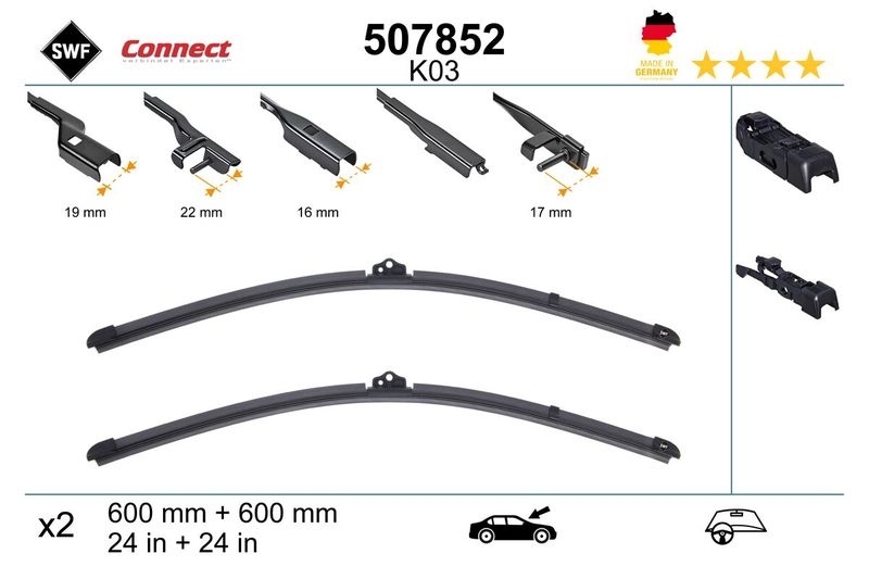 SWF Wischblatt CONNECT MADE IN GERMANY