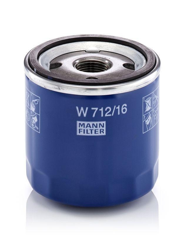 MANN-FILTER Ölfilter Anschraubfilter passend für Alfa Romeo 156 Fiat Panda W 712/16