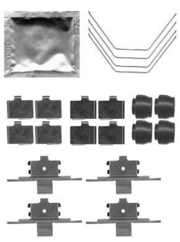 HELLA Accessory Kit, disc brake pad