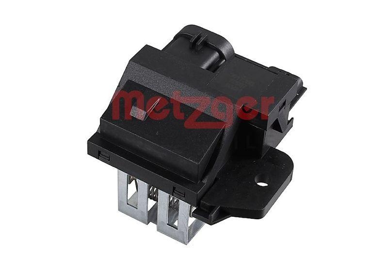 METZGER Pre-resistor, electro motor radiator fan