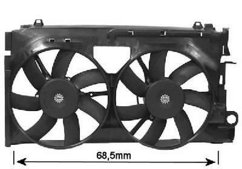 VAN WEZEL Fan, radiator