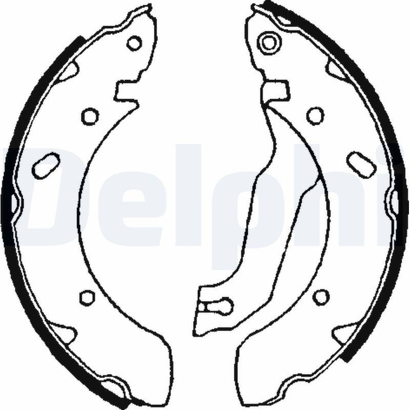 DELPHI Bremsbackensatz LS1610
