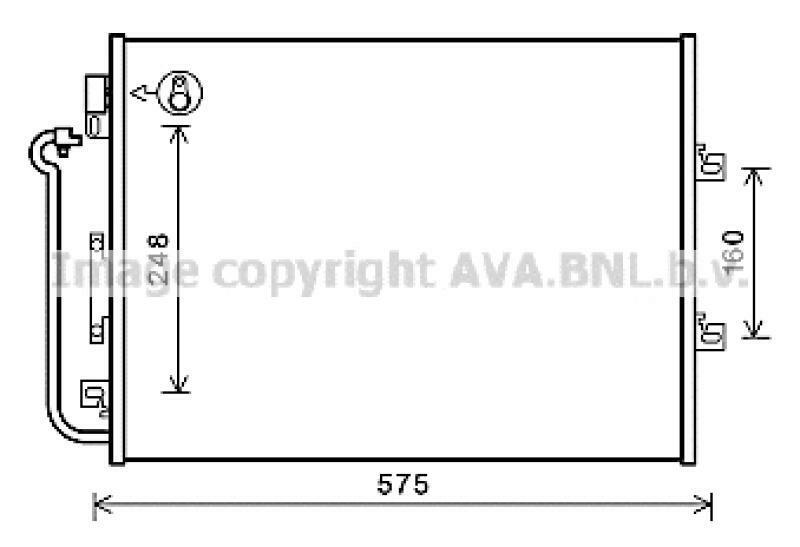 AVA QUALITY COOLING Condenser, air conditioning