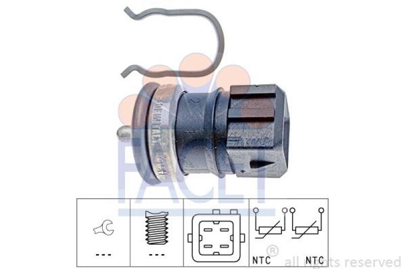 FACET Sensor, Kühlmitteltemperatur Made in Italy - OE Equivalent