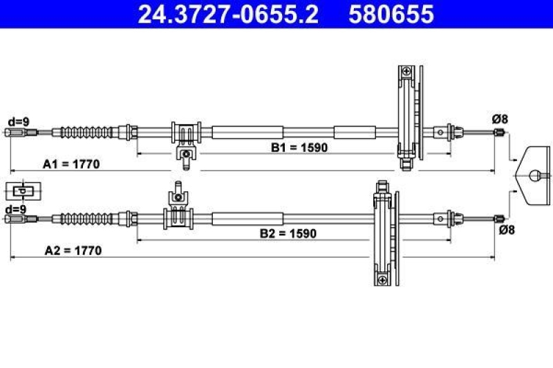 ATE Cable, parking brake