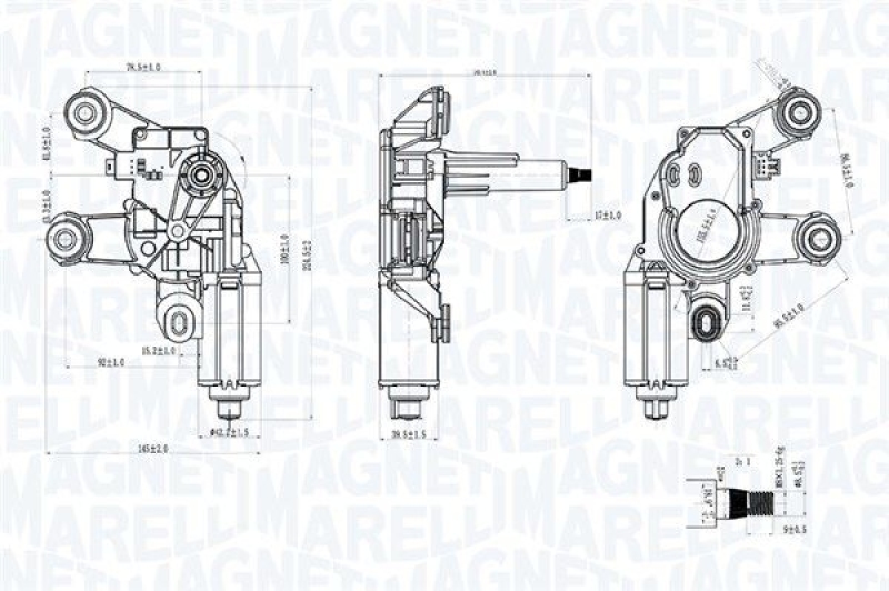 MAGNETI MARELLI Wischermotor