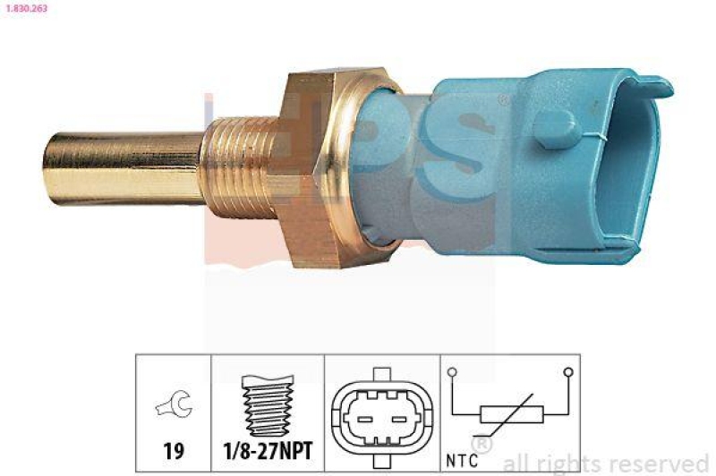 EPS Sensor, Kühlmitteltemperatur Made in Italy - OE Equivalent