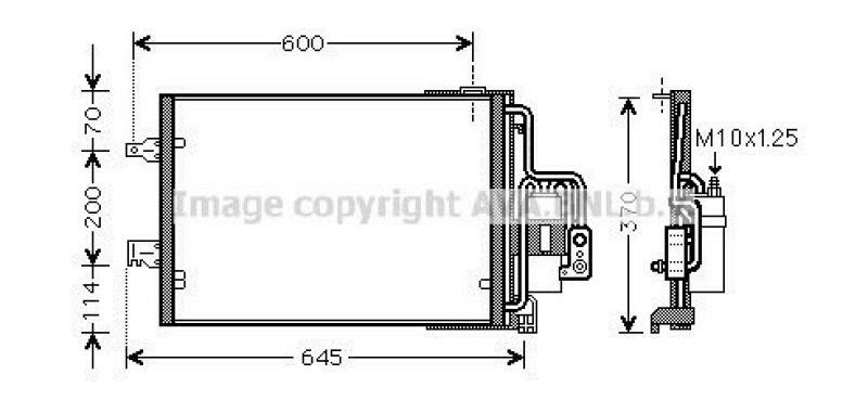 AVA QUALITY COOLING Kondensator, Klimaanlage