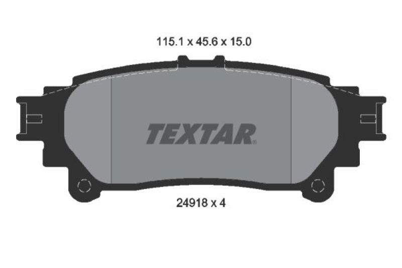 TEXTAR Bremsbelagsatz, Scheibenbremse