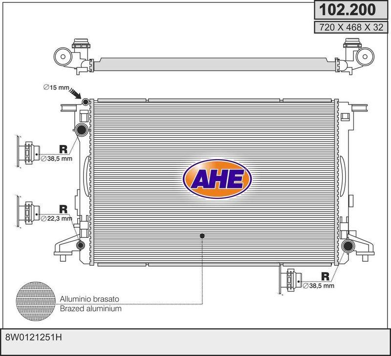 AHE Radiator, engine cooling