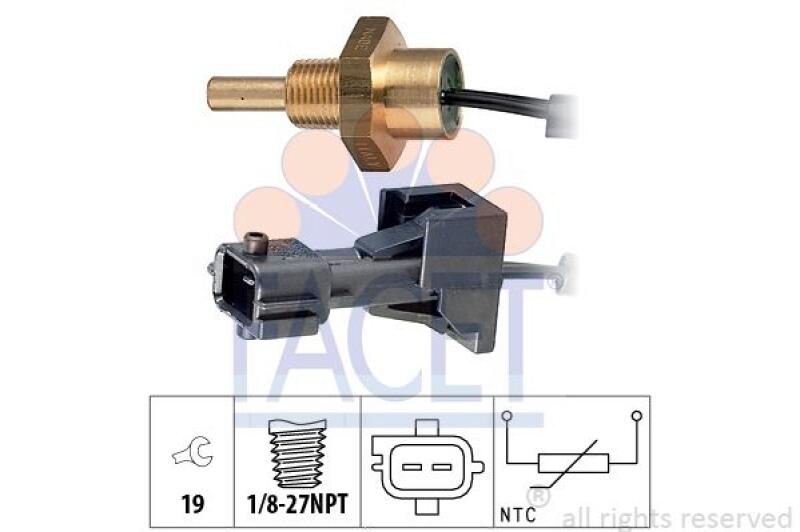 FACET Sensor, Kühlmitteltemperatur Made in Italy - OE Equivalent