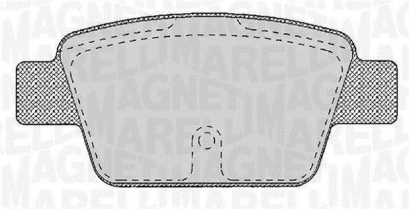 MAGNETI MARELLI Bremsbelagsatz, Scheibenbremse