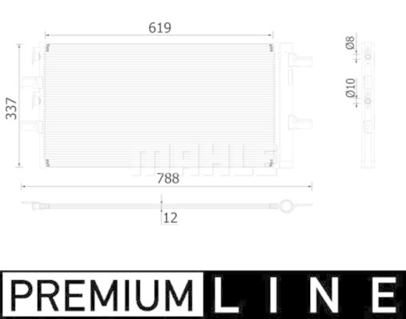 MAHLE Kondensator, Klimaanlage BEHR *** PREMIUM LINE ***