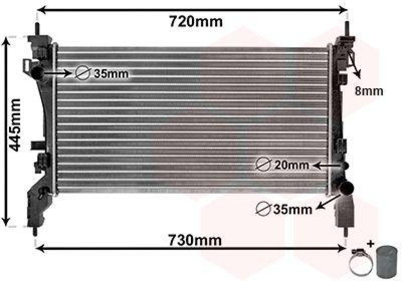 Radiator, engine cooling *** IR PLUS ***