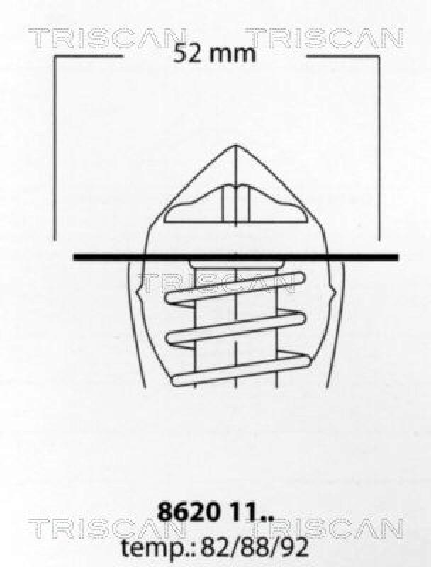 TRISCAN Thermostat für Kühlmittel / Kühlerthermostat