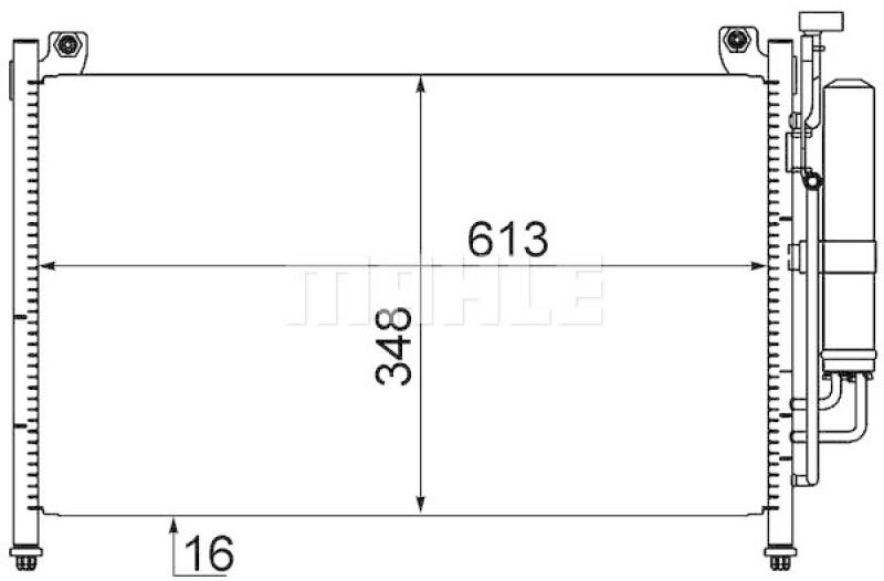 MAHLE Kondensator, Klimaanlage BEHR
