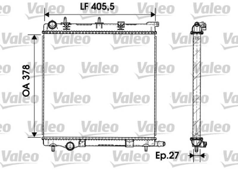 VALEO Radiator, engine cooling