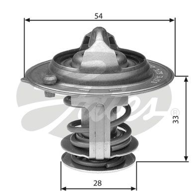 GATES Thermostat für Kühlmittel / Kühlerthermostat