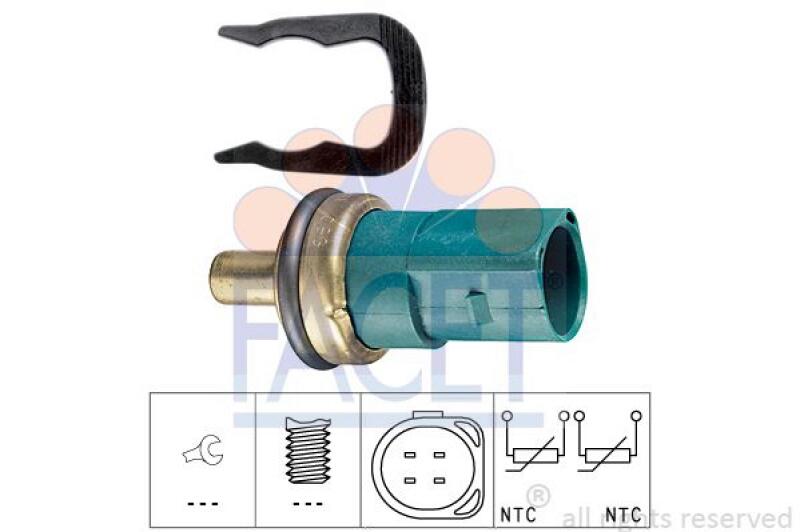 FACET Sensor, coolant temperature Made in Italy - OE Equivalent