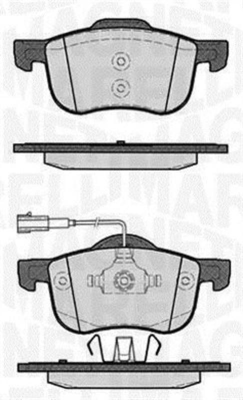 MAGNETI MARELLI Bremsbelagsatz, Scheibenbremse