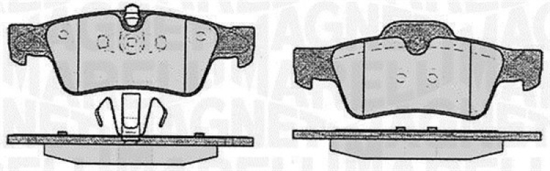 MAGNETI MARELLI Bremsbelagsatz, Scheibenbremse