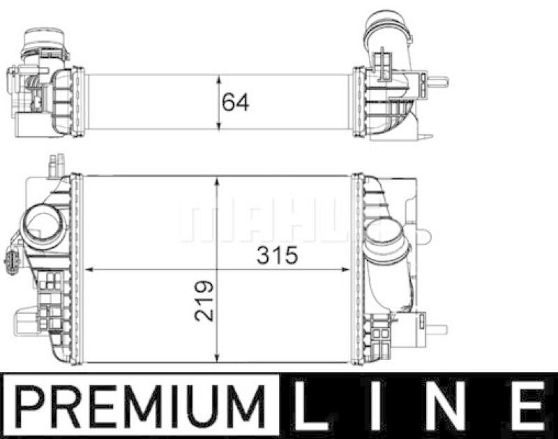 MAHLE Intercooler, charger BEHR *** PREMIUM LINE ***