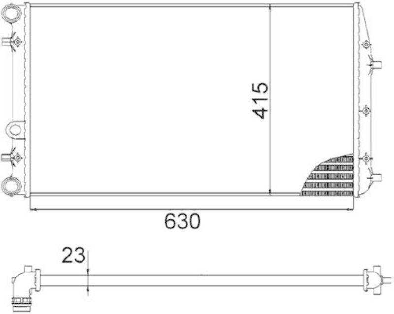 MAHLE Kühler, Motorkühlung BEHR