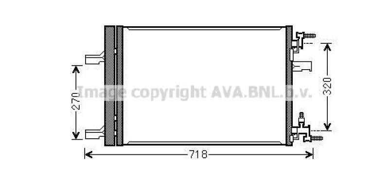AVA QUALITY COOLING Kondensator, Klimaanlage