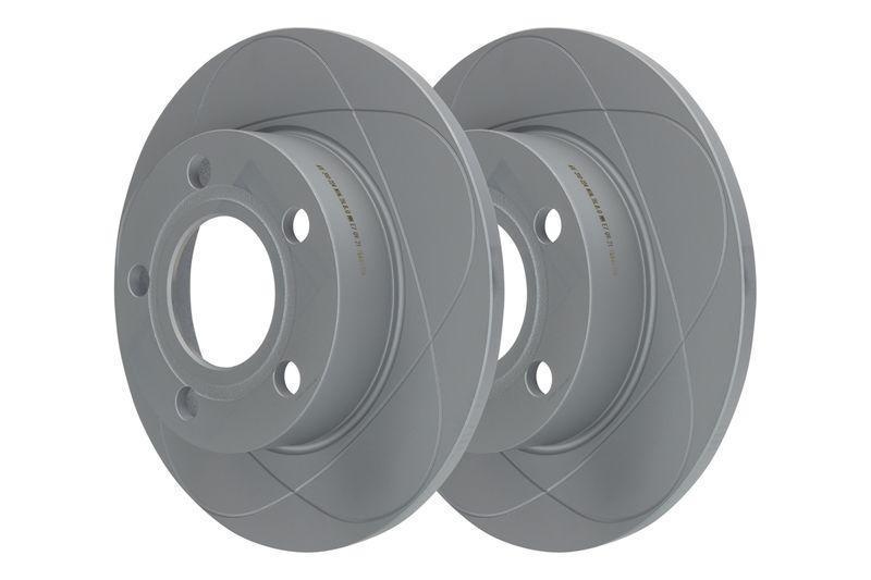 2x ATE Powerdisc Bremsscheiben Ø245mm + Beläge hinten passend für VW Passat B5.5