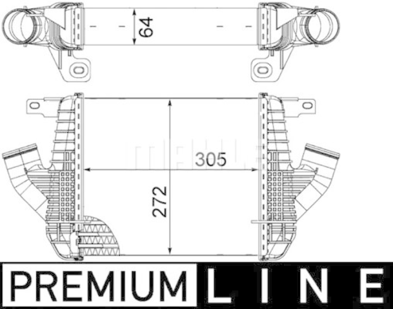 MAHLE Ladeluftkühler BEHR *** PREMIUM LINE ***