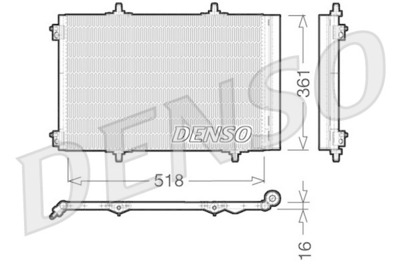 DENSO Kondensator, Klimaanlage