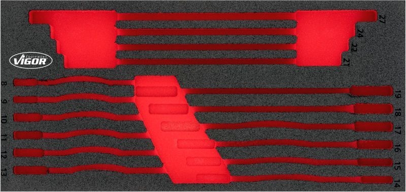 VIGOR Schaumstoffeinlage, Sortimentskasten