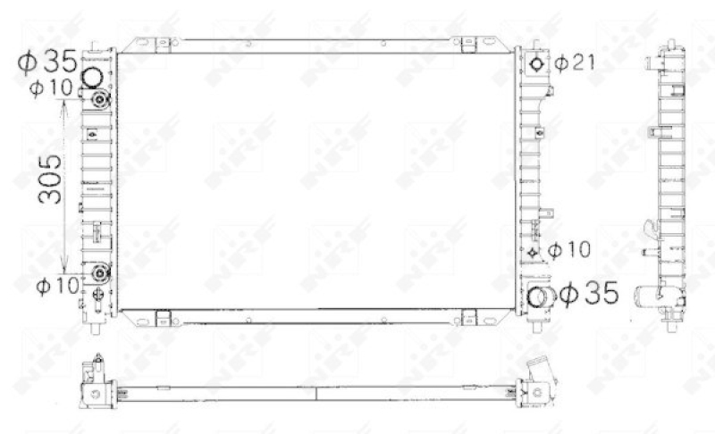 NRF Radiator, engine cooling