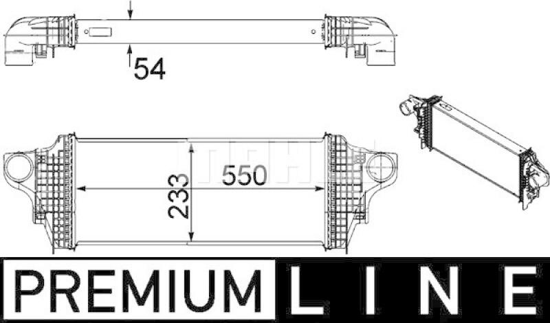 MAHLE Ladeluftkühler BEHR *** PREMIUM LINE ***