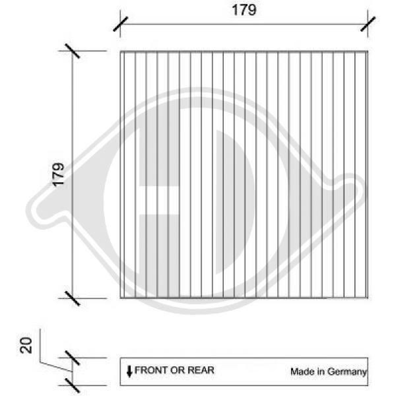 DIEDERICHS Filter, interior air DIEDERICHS Climate
