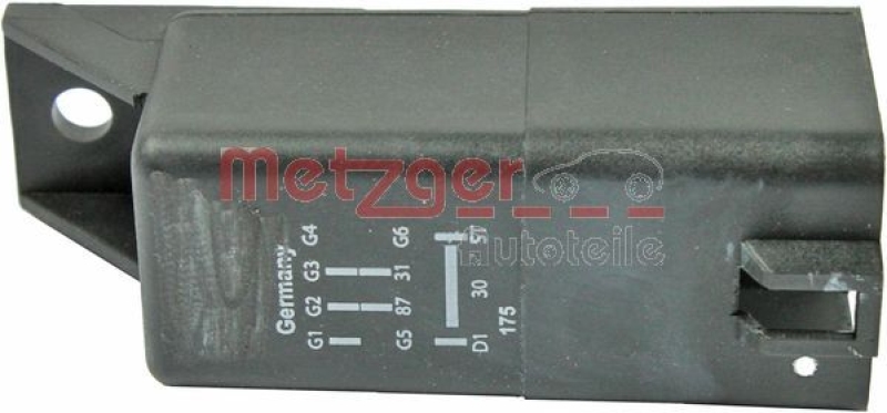 METZGER Relay, glow plug system